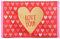 Boland 48001 - Dekorationsfahne Love you!, Größe 60 x 90 cm, Liebe, Herz, Valentinstag, Flagge, Polyester, Banner, Wanddekoration, Liebeserklärung, Mottoparty, Geburstag