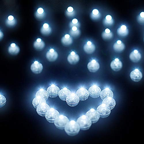 LED Palloncini Luci, 100 Pezzi Rotondo Lampada a Palloncino, Mini LED Palloncini Luci Mini LED per Palloncini Lanterne di Carta Matrimonio Compleanno Halloween Festa di Natale Capodanno Decorazione