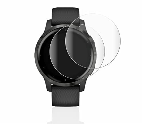 BROTECT Protector Pantalla Completa para Garmin vivoactive 4s (40 mm) (2 Unidades) 3D Curvo