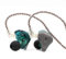 LINSOUL KZ ZSX 5BA+1DD 6 Treiber Hybrid In-Ear HiFi-Kopfhörer mit zinklegierter Frontplatte und 0,75 mm, 2-Pin abnehmbarem Kabel für Audiophile Musiker (Mit Mic, Cyan)