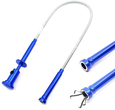Aimant Ramasser Outil Flexible Grabber Reacher Magnétique Longue Ressort Grip 4 Griffe avec Lumière LED pour Jardin Maison Toilette Gadget Égout Nettoyage Nettoyage Outils