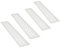 sossai® Rejillas de ventilación de aluminio - Alucratis (4 piezas) | Rectangular - dimensiones: 48 x 8 cm | Color: blanco | rejilla de aire