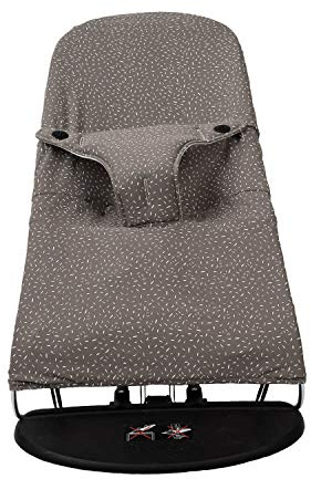BabyBjörn ® Balance, Soft & Bliss hängmatta överdrag i allergivänlig bomull, supermjukt och ventilerande överdrag för hängmatta (grå)