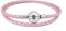 KunBead Jewelry Pink Leather Childrens Kids Charm Bracelet for Women Girls Beads