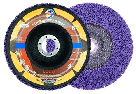 6 Strip & Clean Discs for Angle Grinders (Purple) 6 x 7/8, MAX RPM 10,200