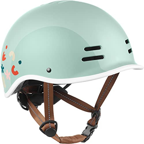 Retrospec Remi Kids Bike Helmet with Built-in Sun Visor - Adjustable Youth & Toddler Safety Gear for Cycling, Skating & Scooters - 11 Air Vents, Washable Padding & Reflective Straps