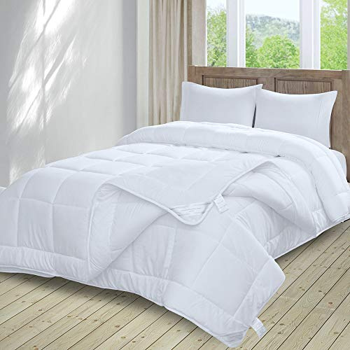 Threads For Bed 4 Season 2 in 1 Microfiber Duvet (4.5 tog + 9 tog), 13.5tog Super King Detachable Anti-Allergy Quilt with Skin-Friendly Microfiber Cover & Box-Stitched, Filling Weight: 1150g+2000g…