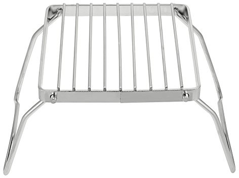 Barbecue Grill Holzkohle regal, 10kg Last im Freien faltbar tragbar Edelstahl Barbecue Grill Holzkohle regal für BBQ Picknick