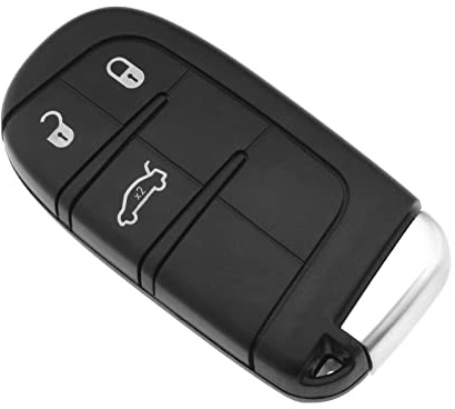 SG Store Cover per chiave telecomando a 3 pulsanti compatibile con Jeep Cherokee KL 2014-2019 telecomando compatibile con Fiat 500X 2014-2018 custodia per chiave intelligente telecomando a 3 pulsanti