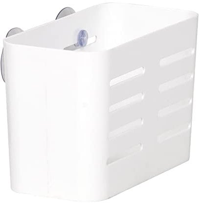 Tendance - Panier rectangulaire gm ps sur ventouses - blanc