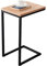 C-förmige Beistelltische aus Metall, multifunktionaler Eck-Couchtisch, schmaler Nachttisch mit Eichenplatte, Büro-Lounge-Beistelltisch für Sofa, Lounge-Bereich (H) 60 cm, 40 x 30 x 60 cm, hergestellt