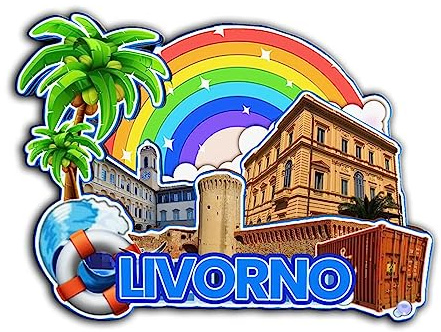 Livorno Tuscany Italy Magnet Fridge Magnet Wooden 3D Landmarks Travel Collectible Souvenirs Decoration Handmade -3003