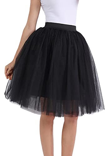 Mesh Frauen Ballett Tüllröcke Für Frauen Tutu Frauen 1950Er Jahre Vintage Bubble-Rock Geschichtet Karneval Tanzen Kleid Prinzessin Gewand Elegant Tüllröcke Für Damen Ballett-Tutu