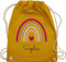 Turnbeutel Rucksack - Regenbogen Regenbögen - Unisize - Senfgelb - beutel kindergarten schule sportbeutel rainbow sophia turnsack name schulbeutel personalisierte herz beuteltasche mädchen