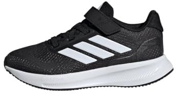 adidas RUNFALCON 5 Shoes Kids, Zapatos Bajos Que no Son de fútbol Unisex Adulto, Core Black/Cloud White/Cloud White, 34 EU
