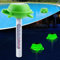 KingSom Thermomètre Piscine Flottant,Thermomètre Piscine Solaire avec lumière de tortue,Thermomètre de Piscine Facile à Lire la Nuit,Thermomètre de l'eau pour Piscine,Thermomètre pour Spa