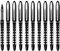 Westcott PULSAR Tintenroller Schwarz 10 Stück | Vorteilspack Rollerball Pen schwarze Tinte | präzise 0,5 mm Strichstärke, transp. Füllstandsanzeige, Kapillartechnologie, ergonom. Griff | E-730624 00