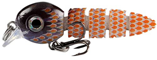 YIGZYCN Angelköder Mehrere Abschnitte Tintenfisch Salzwasser 3D Minnow Angelköder Swimbait Köder Wobbler Tackle Tool Künstliche Angelköder Salzwasser Gelenkköder Angelköder 3D Köder