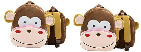 SAFIGLE 2stücke Junge Mädchen Rucksack Aus Plüsch Cartoon Tierdesign Für Junge Mädchen Leicht Und Bequem Für Jahre Mit Breiten Schultergurten Für Druckentlastung Und