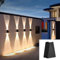 Xiyocadt Solarlampen für Außen Balkon und Garten Dekorative und Praktische LED Solarleuchten für Außen mit Bewegungsmelder Perfekt für Garten Terrasse und Balkon,a
