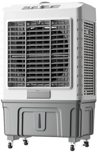 WXXSHGDW Ventilateur de Refroidisseur D'air par Évaporation Commercial, Humidificateur Industriel, Climatiseur 3 en 1, Refroidisseur D'air Industriel, Grand Réservoir D'eau de 55 L