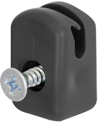 Alberts 829834 Spanndrahthalter mit Schraube, schwarz