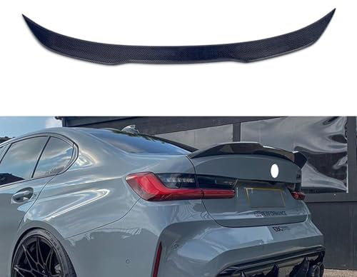 ZXYHBHD Kompatibel mit BMW 3 Series G20 DA Style 2020, Carbon Fiber Heckspoiler Trunk Tail Wing Lip Kit Spoiler
