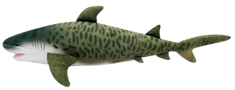 Collecta Plush - Peluche Tiburón Tigre - Animal Marino - Suave - Todas Las Edades (DeQUBE 937D00222)