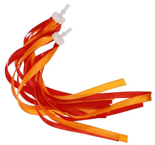 Milisten 1 Paar Fahrrad-Streamer für Lenker-Streamer Fahrrad Lenker Scooter Streamer Sitz Fahrrad Dekoration Fahrrad Accessoire Luftschlangen für Fahrradgriffe Fahrradlenker Quaste