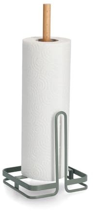 Zeller 27447 Küchenrollenhalter, Metall/Buche, Salbei