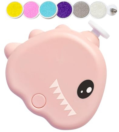 Gcerfby Dog Claw Grinder | Electric Dog Nail File - Dinosaur Shape 3 Adjustable Modes Electric Files for Puppy Cat Paws Home Soothing Kitten Grooming