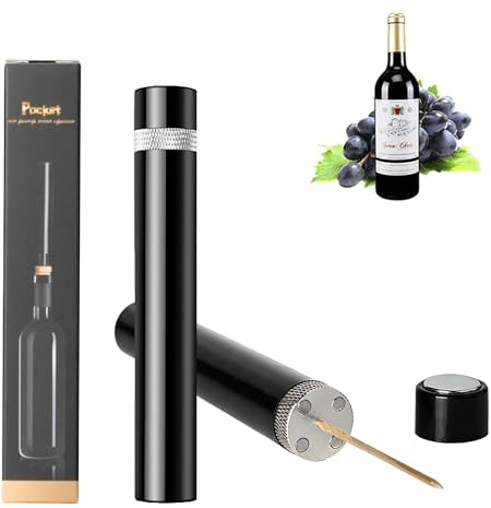 1Pc Aeropop Wine Opener,Needle Type Wines Bottle Openers, Portable | Silver, Needle Type Wines Bottle Openers, Lightweight and portable, Wine Opener, for Home, Restaurant, Party