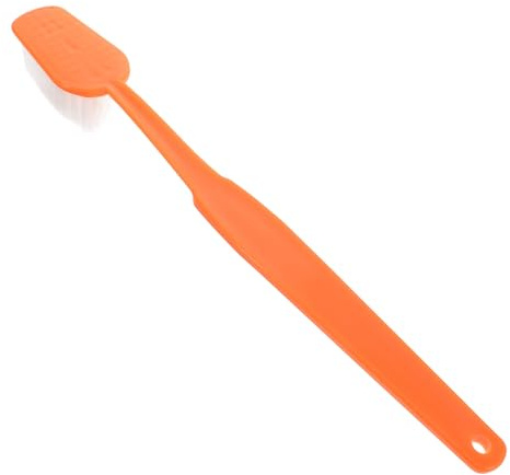 FUNOMOCYA Riesige Zahnbürste Orange XXL Foto Requisite für Halloween Party Dekoration und Kostüm Zubehör