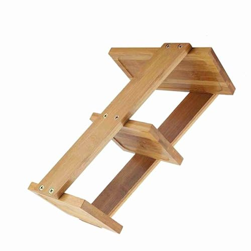 CHICIRIS Support de Plante en Pot de Bureau en Bambou à 3 Niveaux, Décor pour Chambre à Coucher, Salle D'étude | Support D'étagère pour Plantes Robuste