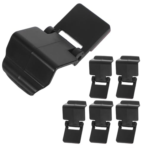 TOVINANNA 6pcs Terrarium Lock Clips for Turtle and Amphibian Tanks, Abs Material with Multifunctional Anti-escape Design, Secure Enclosures with Black Aquarium Lid Buckles