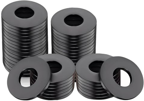 50 Rondelles Etanches M8 16mm 1,5mm Joint Plat Haute Resistance | Compatibles rondelle M6, inox plastique antivibration, resistant metal, etiquette antirouille, scellement etanche