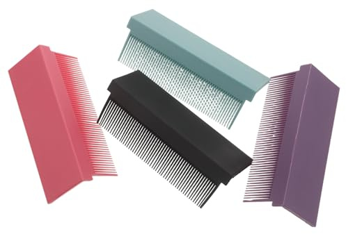 Gogogmee 4 Stück Haarglättungsbürste aus Kunststoff mit Dualfunktion für Tägliche Anwendung Effizientes Haarstyling und Glattes Haar Beim Reisen