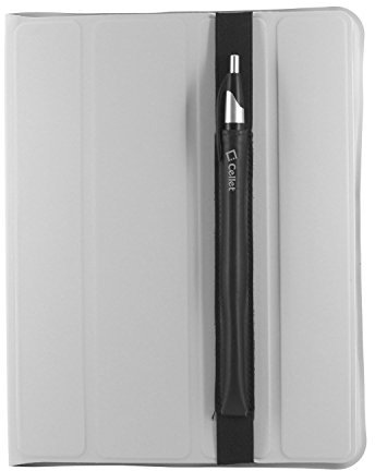 Cellet Stylus Pen and Pencil Holder for Tablets, Compatibility for Apple iPad/iPad Air/Pro 10.5/iPad 9.7, Samsung Galaxy Tab 4/3/2 Google Pixel, ZenPad, Amazon Fire, Microsoft Surface-Black