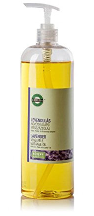 YAMUNA NATURAL BEAUTY Massageöl, 100% pflanzlich, Naturkosmetik aus Ungarn. Professionelles Öl – frei von Paraffin und Parabenen für eine erfrischende Massage.Gratis Spender! (1000 ml, Lavendel)