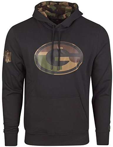 New Era Fleece Hoody - NFL Green Bay Packers schwarz - XL