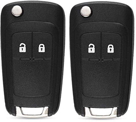 Kelay 2 Boutons Voiture clé fob Cas remplacements de Commande à distance Compatible pour Opel Vauxhall Chevrolet Buick Astra Insigne vectra Insigne vectra zafira meriva Mokka (2 pcs)