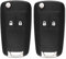 Kelay 2 Boutons Voiture clé fob Cas remplacements de Commande à distance Compatible pour Opel Vauxhall Chevrolet Buick Astra Insigne vectra Insigne vectra zafira meriva Mokka (2 pcs)