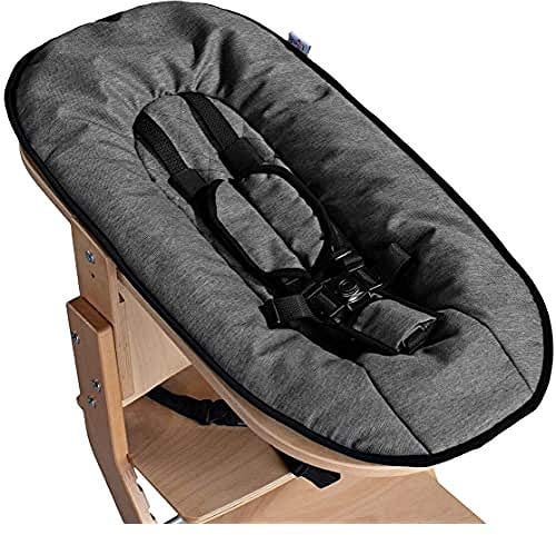 tiSsi ® Babyaufsatz für Hochstuhl natur - Anthrazit, mehrfarbig