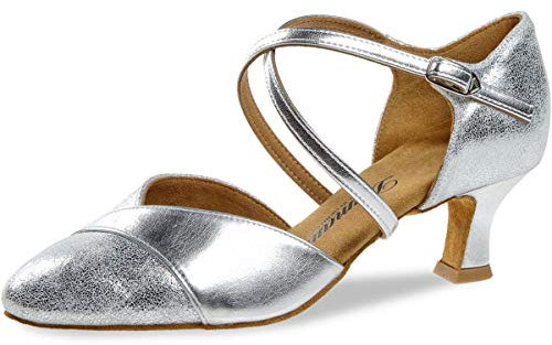 Diamant TANZSCHUHMANUFAKTUR Damen 161-068-505 Tanzschuh, Silber, 38.5 EU