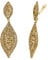 EVER FAITH Damen Ohrclips Hänger Kristall Hochzeit Braut Party Vintage Charm 2 Blatt Ohrringe Clip Braun Gold-Ton