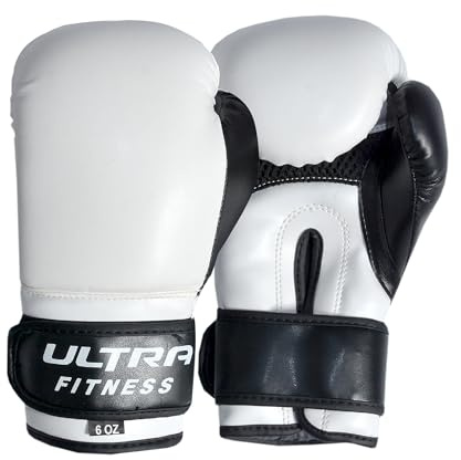 FITNESS Kids Boxing Gloves 6oz for Boys & Girls Junior Training Sparring Gloves for Punch Bag, MMA, Muay Thai & Kickboxing Durable Rex Leather Youth Boxing Mitts