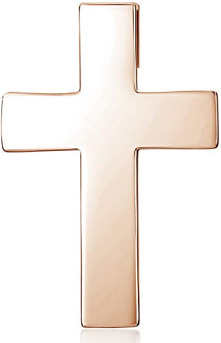 Materia Rosegold Kreuz - Anhänger Silber 925 Rose vergoldet KA-279-Rose