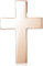 Materia Rosegold Kreuz - Anhänger Silber 925 Rose vergoldet KA-279-Rose