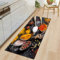 Morbuy-Shop Estera de Cocina Felpudos Divertidos, Alfombra de Baño Antideslizante Lavable, Patrón de Especias 3D Alfombra de Puerta, Franela Felpudos