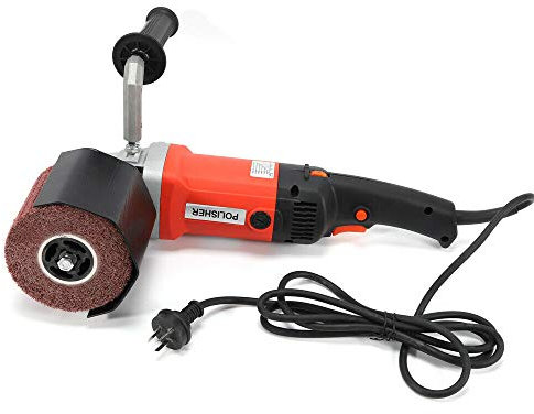1.4KW Polierer mit Handgriff Schleifmaschine Satiniermaschine 600-3000 U/min Bürstenschleifer für Schleifen, Polieren, Satinieren